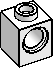 1×1 Technic Brick