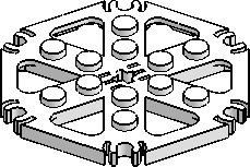 Technic 6-Blade w/ 6-Clips (Waterwheel)