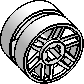 14mm D. × 9.9mm, Wheel Pin