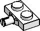 1×2 Plate w/ 1 Wheel Pin