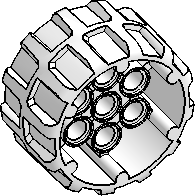37mm D. × 22mm Wheel