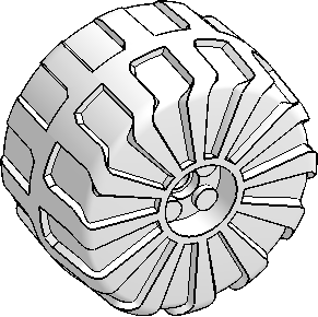 54mm D. × 30mm Wheel w/ Tire