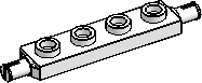 1×4 Plate w/ 2 Wheel Pins