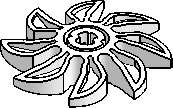 Ø5 Propeller, 8-Blades, Axle