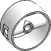 4×4×1⅔ Cylinder w/ Bar, 3-Pin Holes