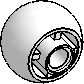 18mm D. × 14mm Spherical, Pin