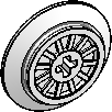 RC Train Wheel w/ Axle Hole