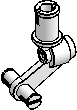 Technic Pin w/ 2-Wheel Pins