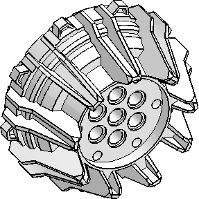 62mm D. × 32 Wheel, Conical