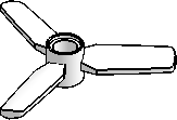 Ø5 Propeller, 3-Blades, Pin