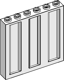 1×6×5 Panel, Corrugated