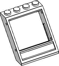 45° 4×4×3 Window, Sloped