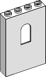 1×4×5 Panel w/ Arched Window