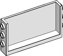 1×6×3 Panel, Studs 2-Sides